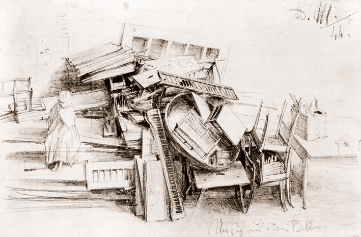  Adolpyh Von Menzel —— 扔出地下室的杂物